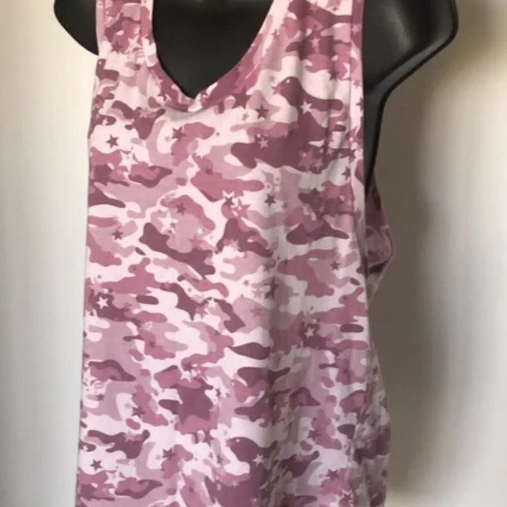 FABLETICS Janis Graphic Muscle Tank Top Camo Size M